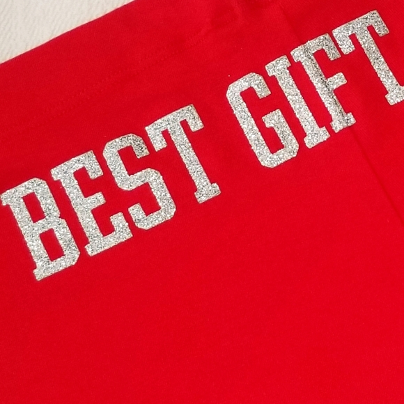 Victoria's Secret PINK Vintage Low Rise Boyshort Panty NWT Silver Glitter Red - Picture 2 of 11